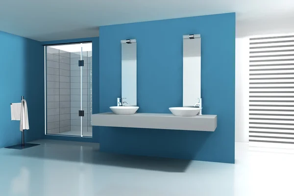 Banheiro Aquamarine — Fotografia de Stock