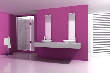 Pink Bathroom clipart