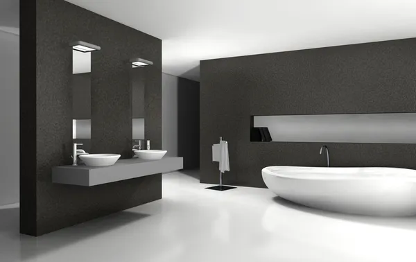 Fürdőszoba belsőépítészeti tervezés — Stock Fotó