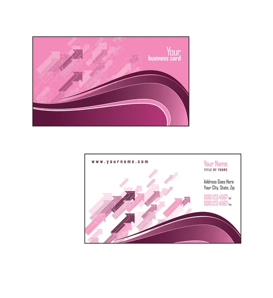 Business Card Template. Vector Eps10 Illustration. — Wektor stockowy