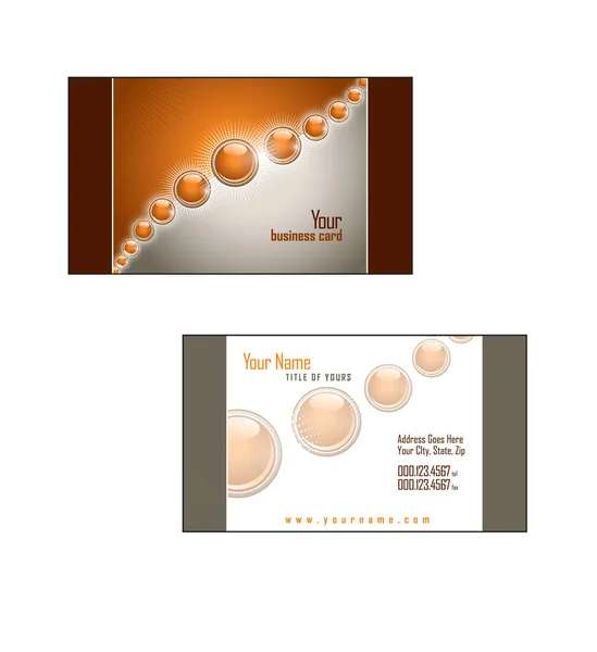 Business Card Template. Vector Eps10 Illustration. — Wektor stockowy