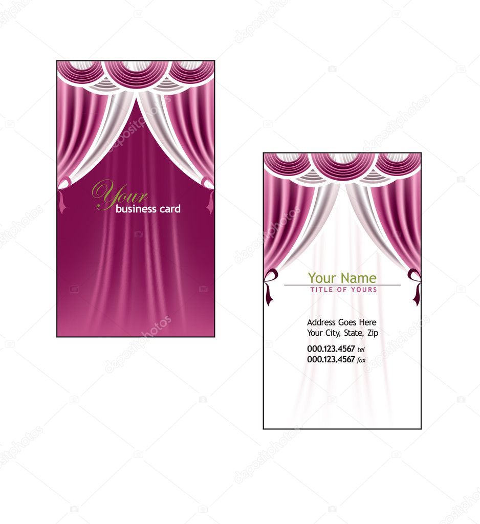 Business Card Template. Vector Eps10 Illustration.