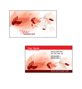 Business Card Template. Vector Eps10 Illustration. clipart