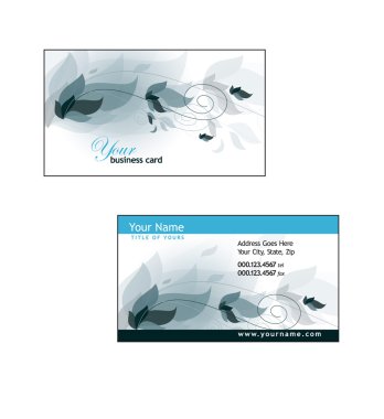 Business Card Template. Vector Eps10 Illustration. clipart