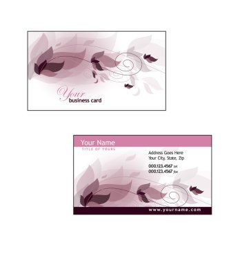 Business Card Template. Vector Eps10 Illustration. clipart