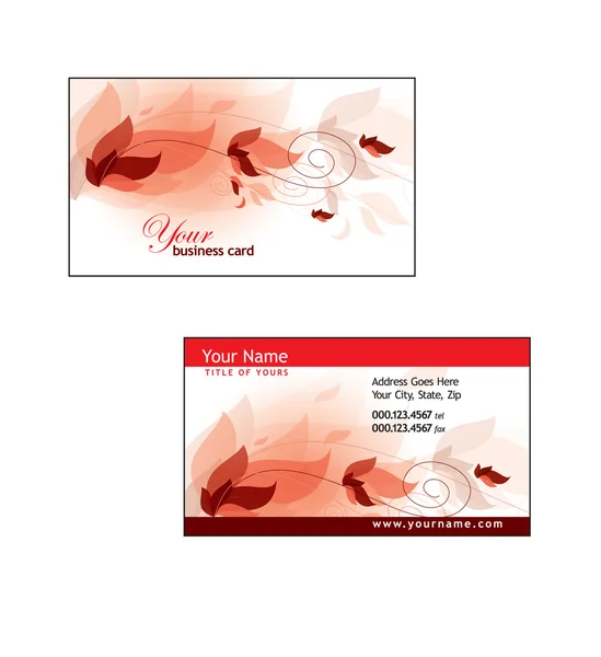 Business Card Template. Vector Eps10 Illustration. — Wektor stockowy