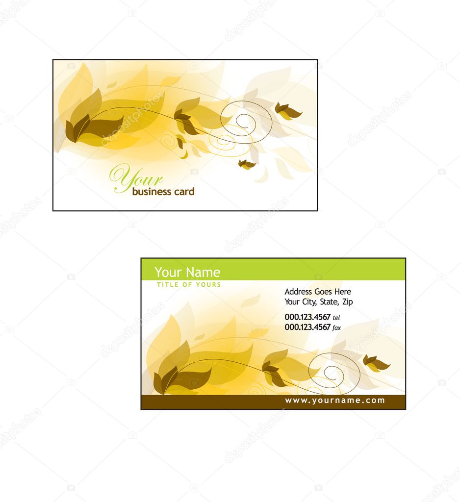 Business Card Template. Vector Eps10 Illustration.