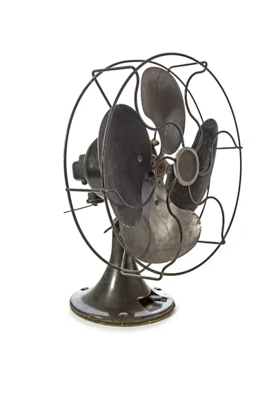 Старий старовинний металевий вентилятор — стокове фото