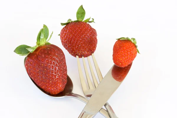 Isolated fruits - Strawberries — Stock Photo, Image