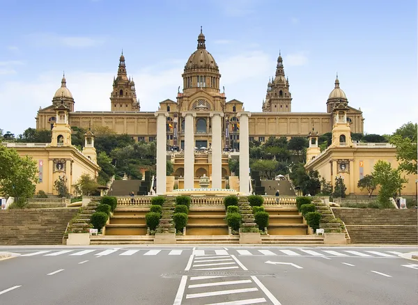 Palau Nacional de Montjuic, Barcelona — Fotografia de Stock