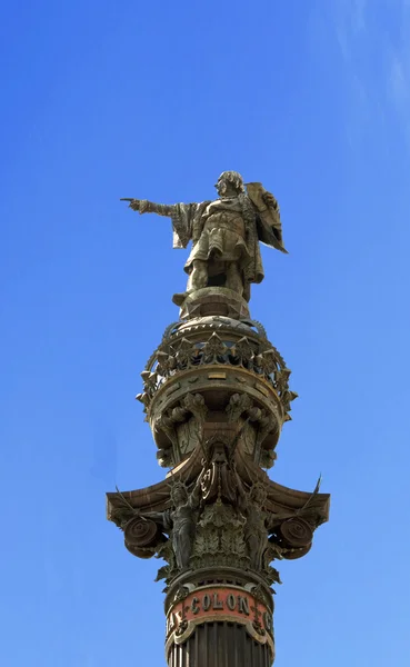 Detalhe do monumento a Colombo — Fotografia de Stock