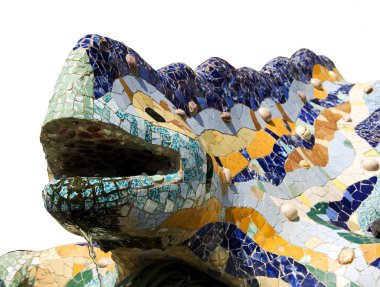 Masaic lizard by Antonio Gaudi clipart