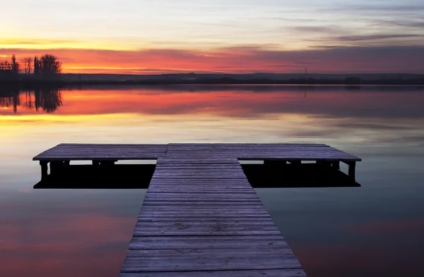 stock image Jetty sunset