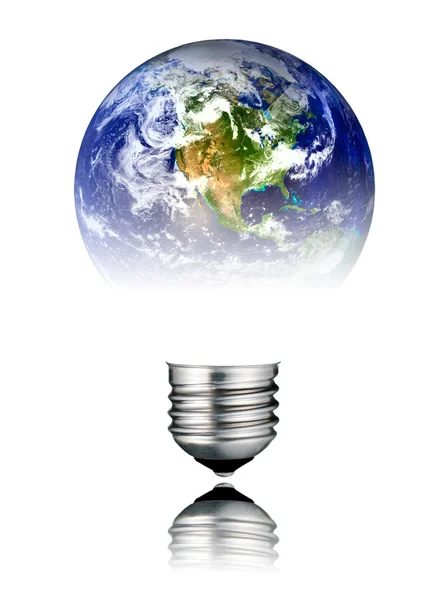 Lightbulb World Shape - Estados Unidos, Estados Unidos — Foto de Stock