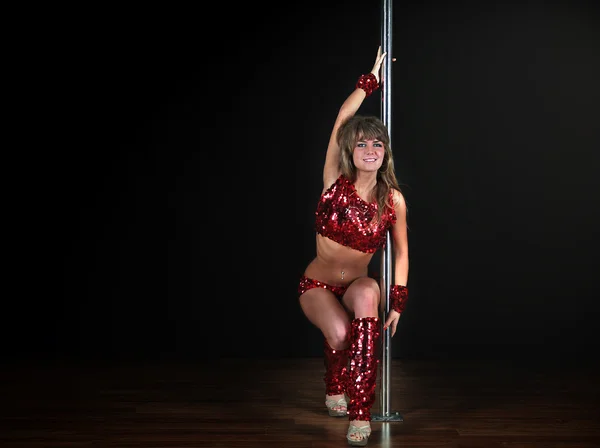 Sexy meisje dansen striptease — Stockfoto