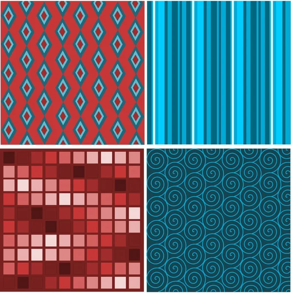 Set of abstract textures — Stock Vector