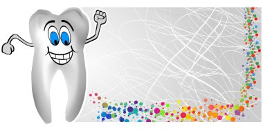 happy tooth clipart