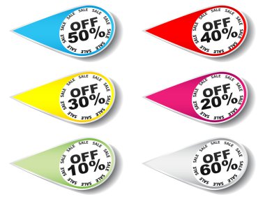 labels with discounts clipart