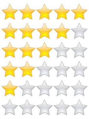 rating stars clipart