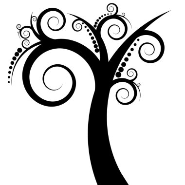 Abstract tree design clipart