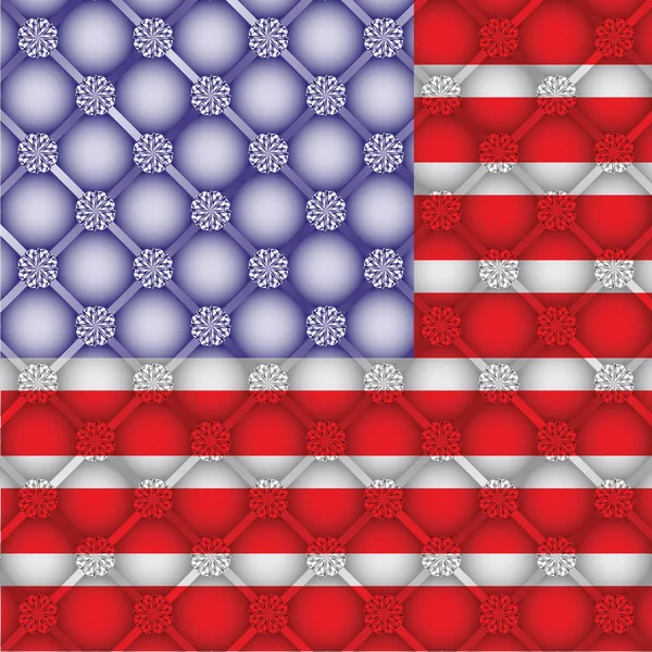 Bandiera americana — Vettoriale Stock