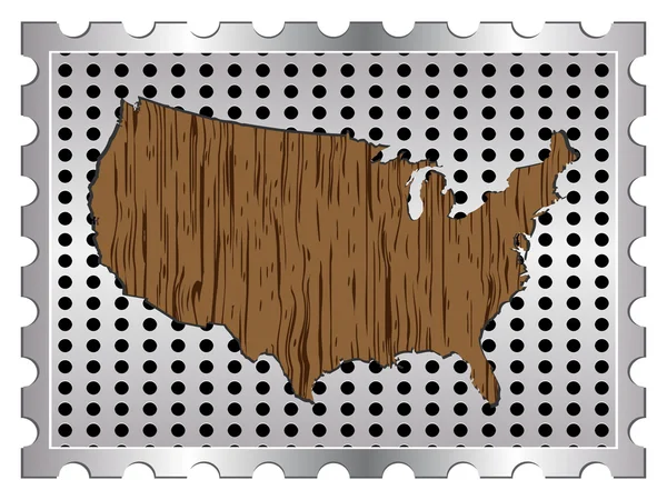 Αμερικανική χάρτη — Διανυσματικό Αρχείο