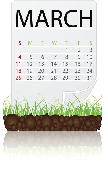 March 2012 — Stock Vector