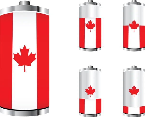 Canadian battery — Stock Vector