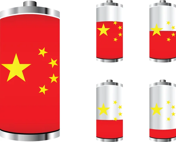 Bateria chinesa — Vetor de Stock
