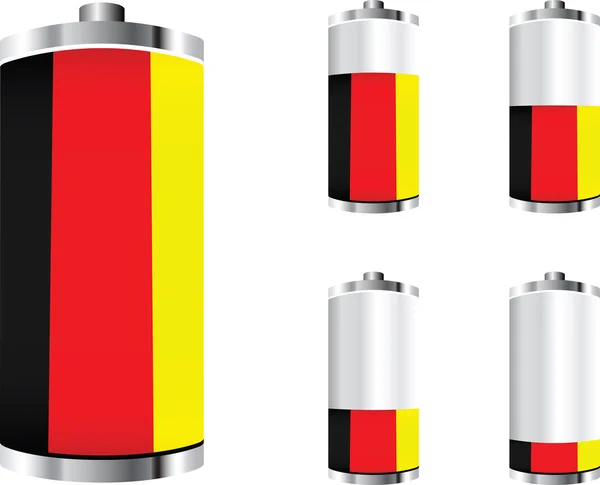 ドイツ電池 — ストックベクタ
