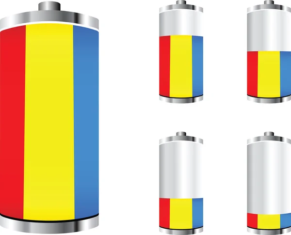 Roemeense batterij — Stockvector