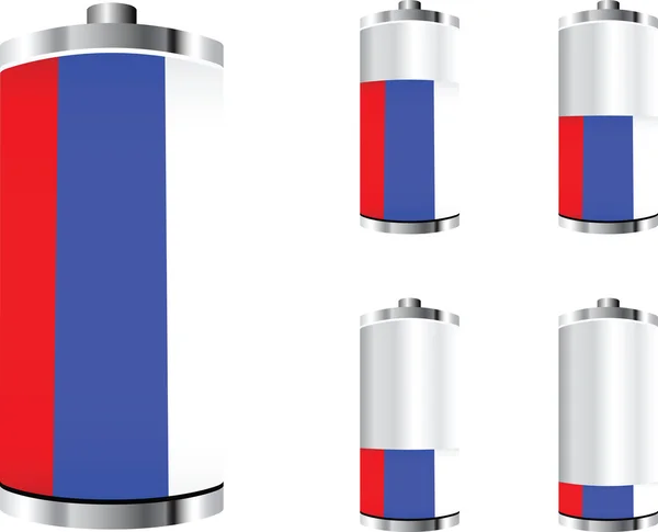 Batterie russe — Image vectorielle