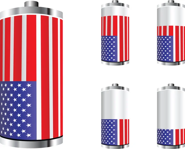 Amerikaanse batterij — Stok Vektör