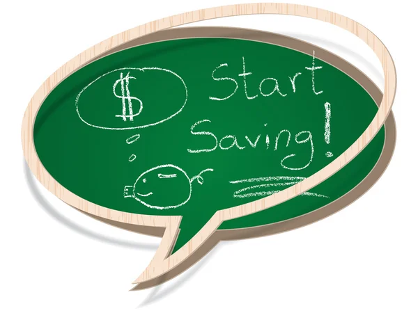 Elkezd megtakarító — Stock Vector