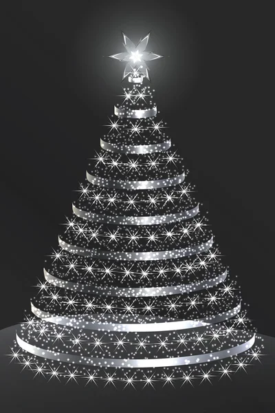 Splinter kerstboom — Stockvector