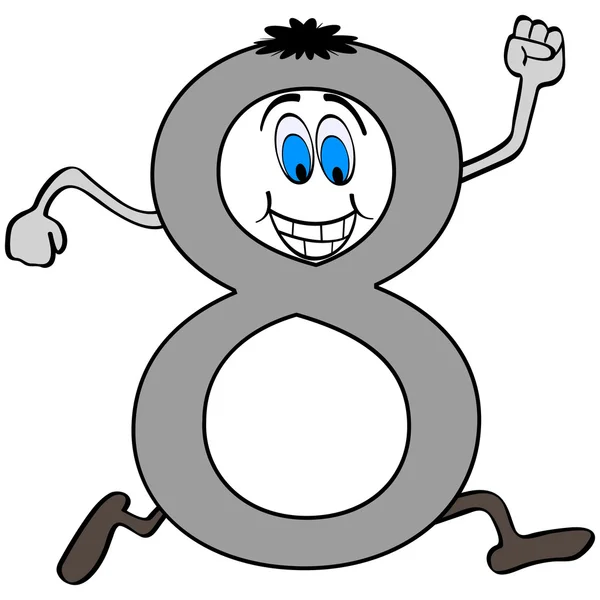 Number eight — Stock Vector