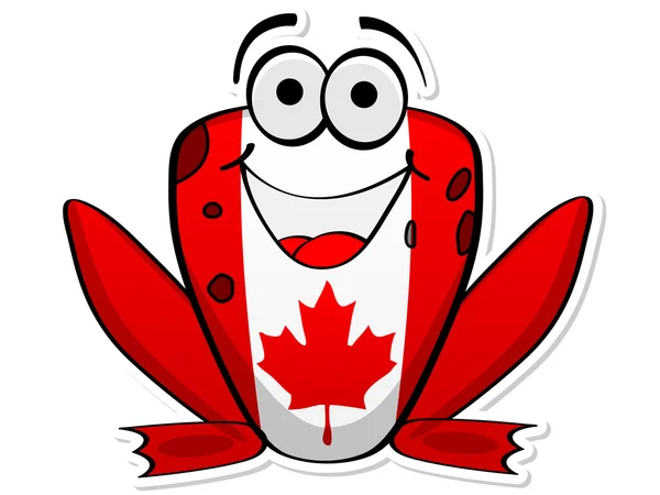 Canadian frog — Stock Vector