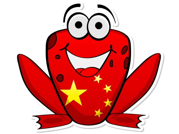 Čínská žába — Stockový vektor