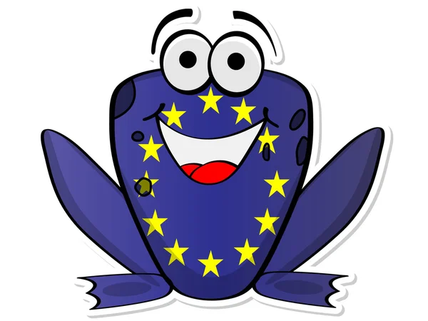 欧洲的青蛙 — 图库矢量图片