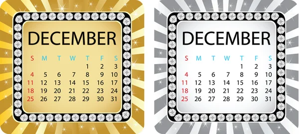 Kalenderblatt Dezember — Stockvektor