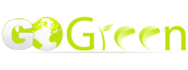 Go green design — Stock Vector