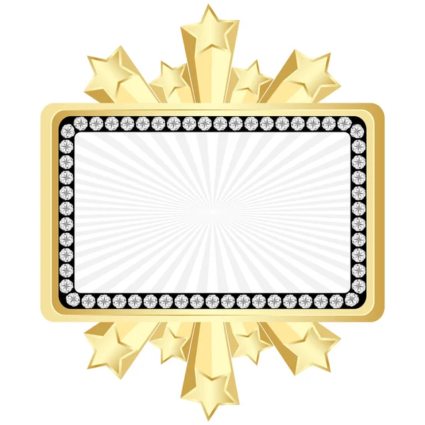 Золотое знамя — стоковый вектор