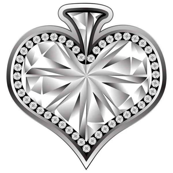 Corazón de cristal — Archivo Imágenes Vectoriales