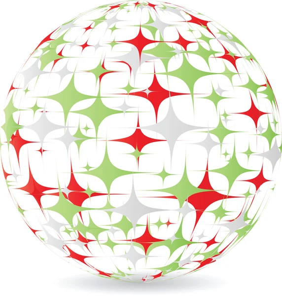 Italian ball made of stars — Stock Vector