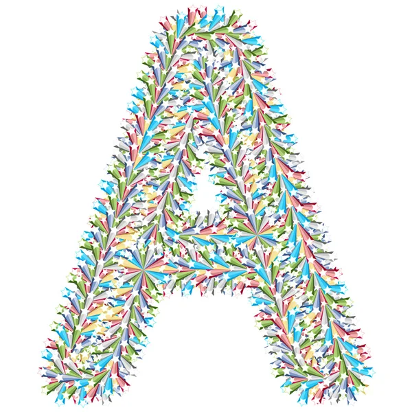 多彩字母做的星星 — 图库矢量图片