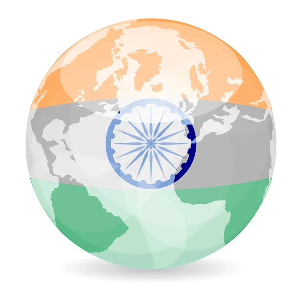 Μπάλα ινδικής σημαίας — Διανυσματικό Αρχείο