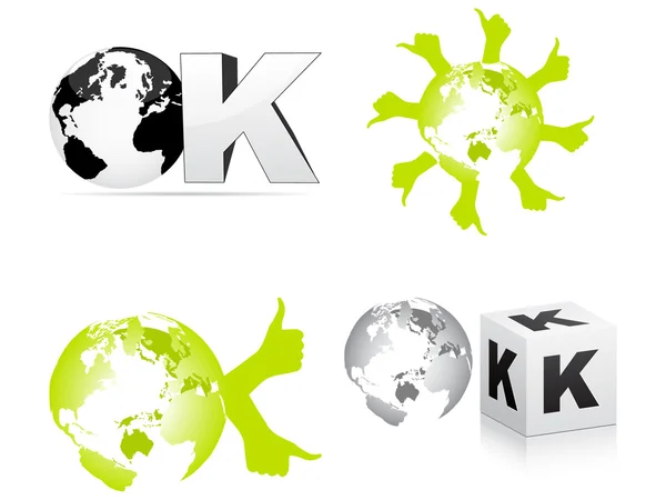 Ok Design — Stockvektor