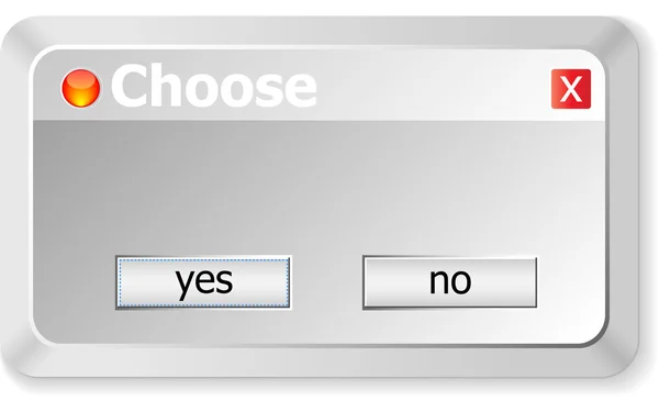 Oui ou non choisir — Image vectorielle