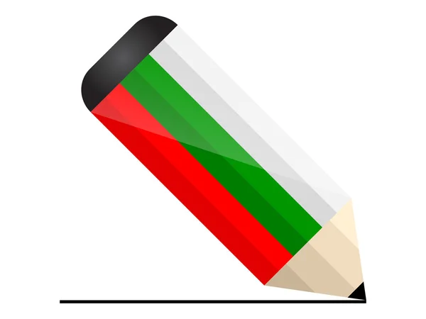 Lápis búlgaro — Vetor de Stock