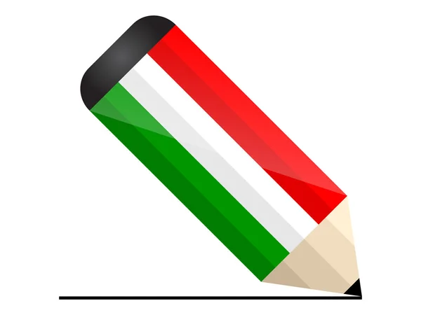 Maďarsko tužka — Stockový vektor